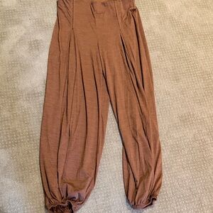 Free People Brown Track Pants